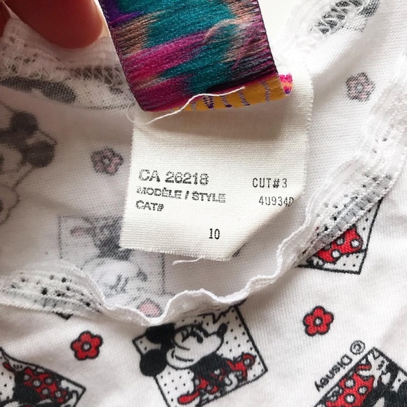 Vintage Disney Mickey Mouse crop tank top 10Y - Picture 5 of 6